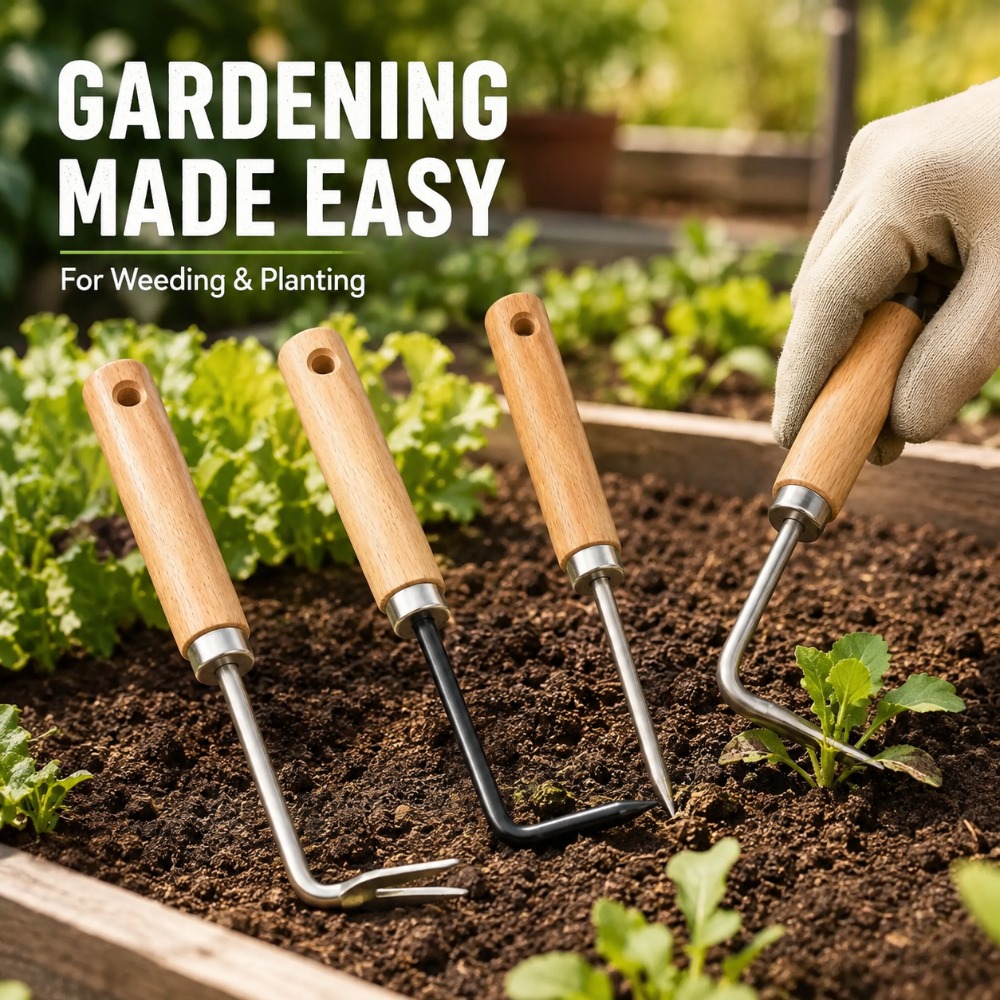 Gardening Tools Hoe - Root Puller Weeding Tool Multifunction Garden
