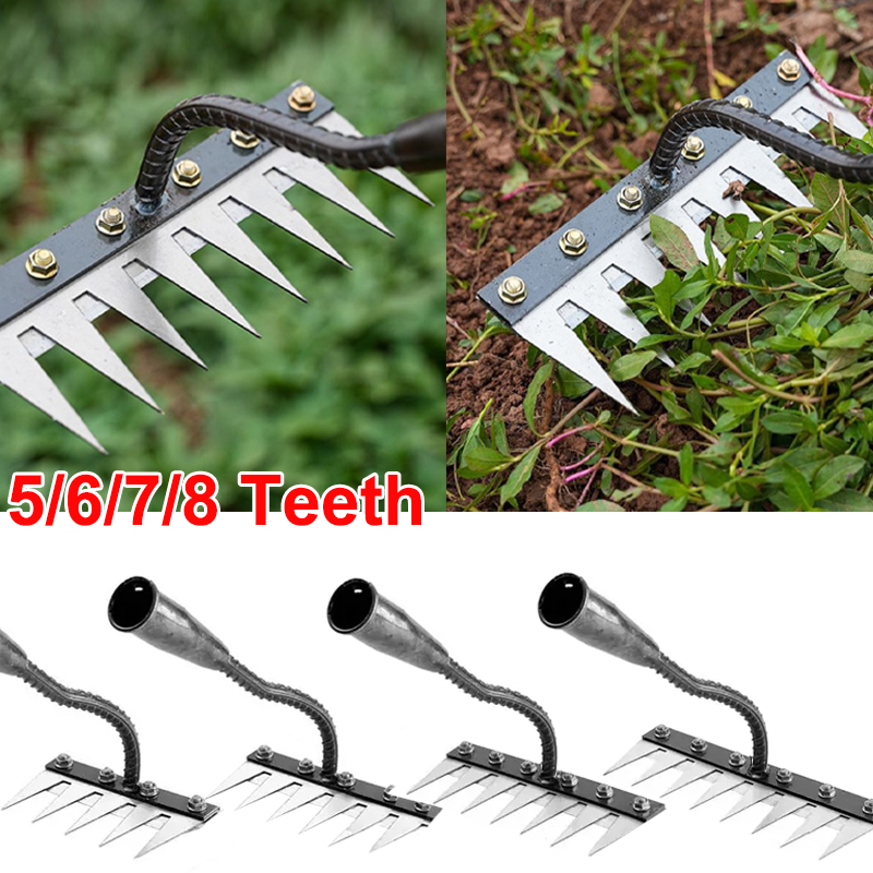 5/6/7/8 Teeth Iron Gardening H - Gardening Tools Hoe review and price
