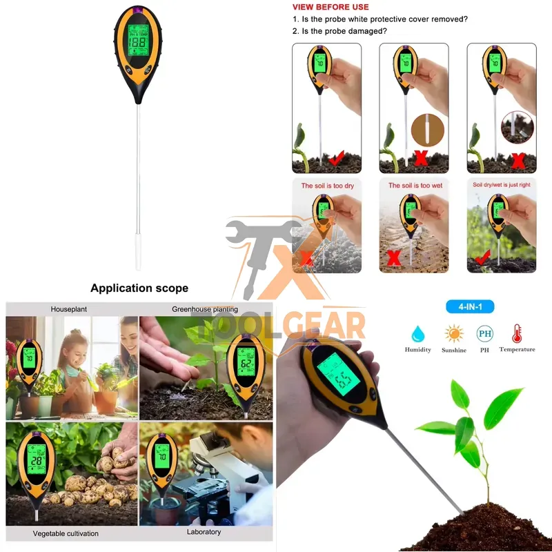 2026hotsale* 4 in 1 Soil PH Me - Moisture Meter Plant review and price