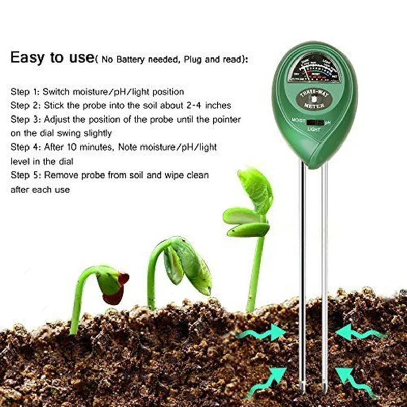 Garden PH Meter Sunlight 3in1  - Moisture Meter Plant review and price