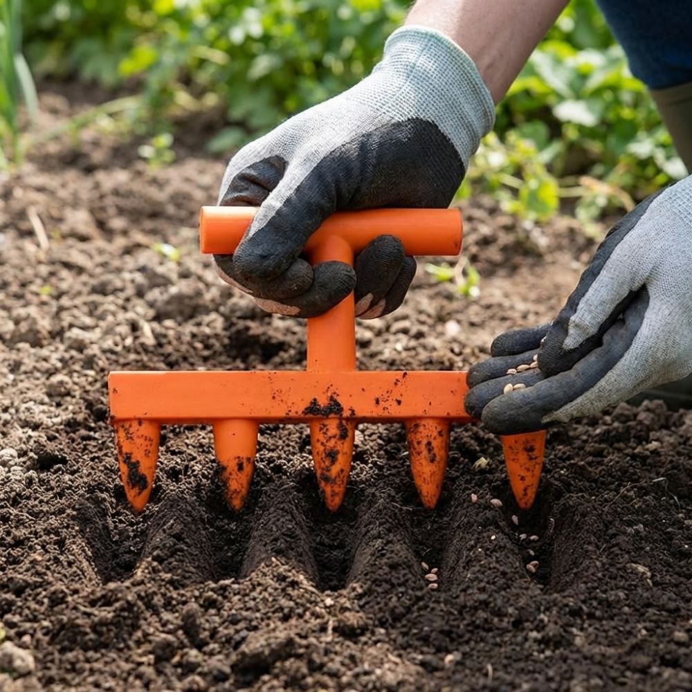 Plastic Soil Hole Drilling Too - Garden Row Marker review and price