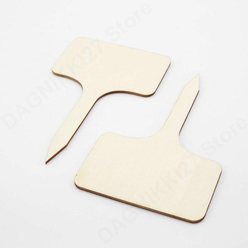 10x T-Type Wooden Plant Labels - Gardening Tools Wooden review and price