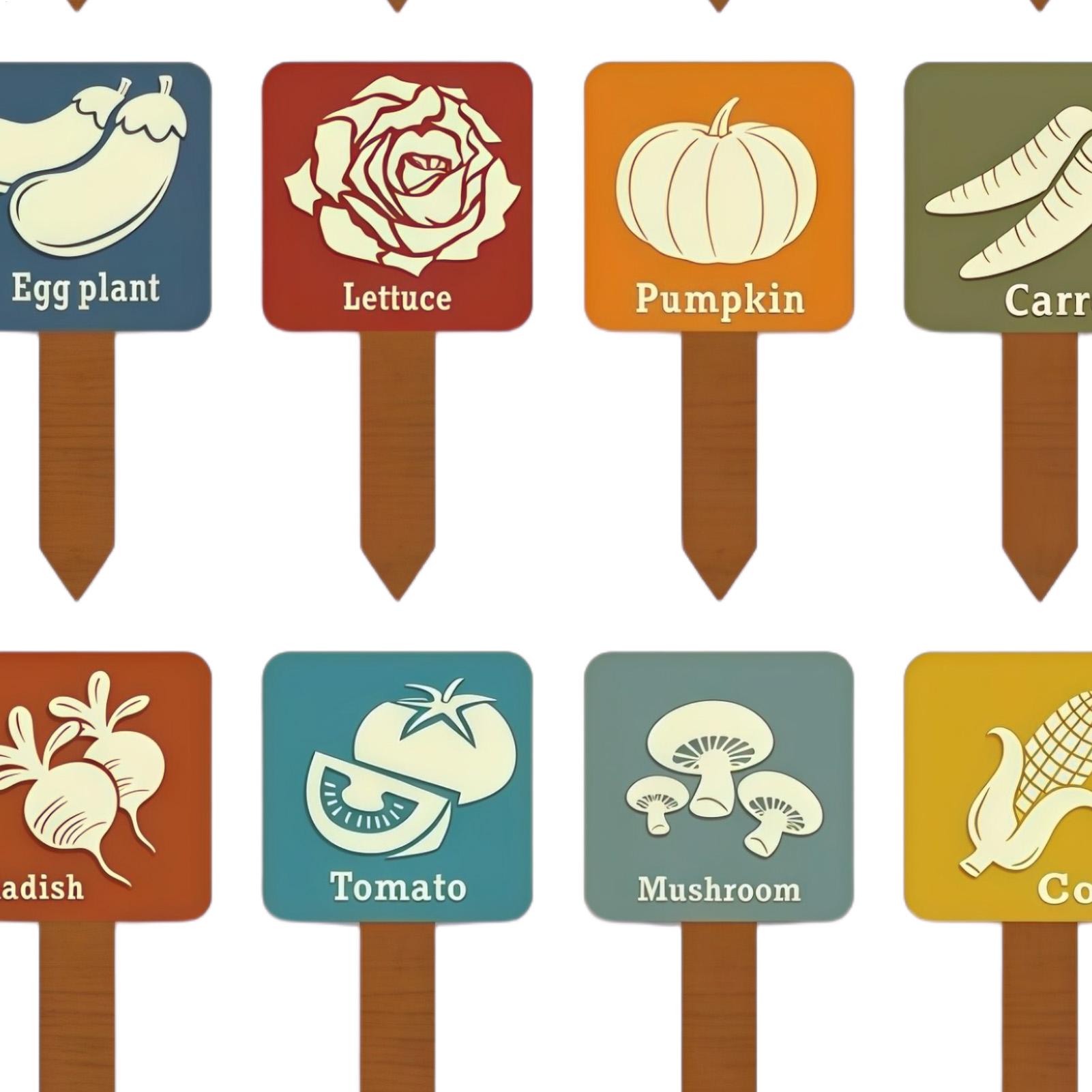 Vegetable Garden Signs 15 Piec - Garden Row Marker review and price